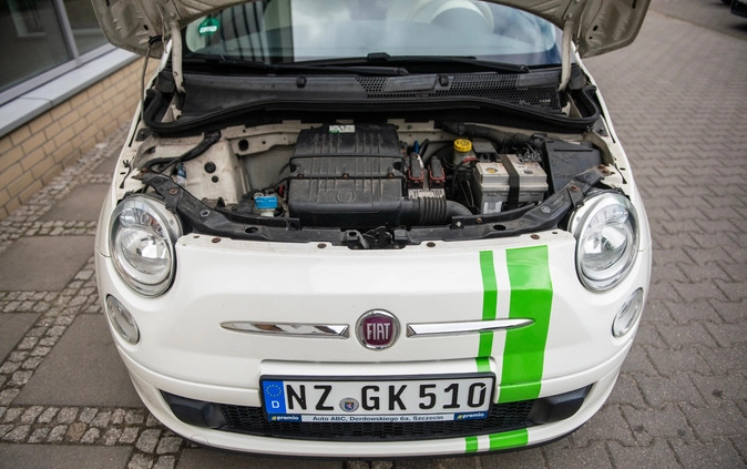 Fiat 500 cena 18900 przebieg: 157000, rok produkcji 2009 z Szczecin małe 529